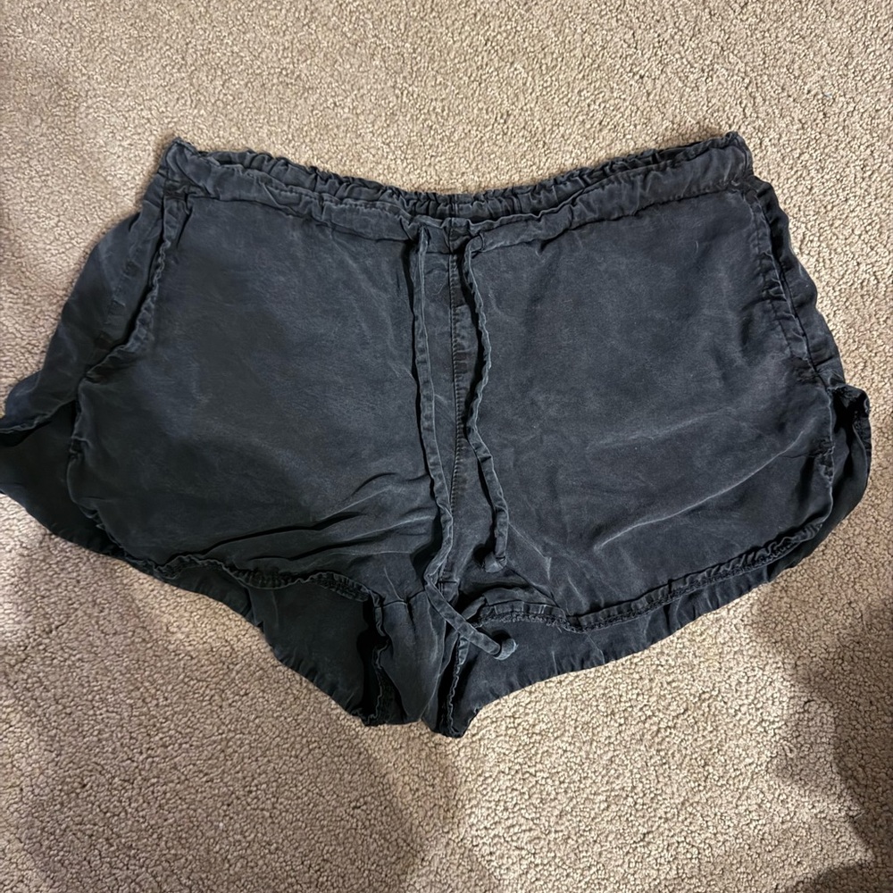 Brandy Melville Black Linen Shorts